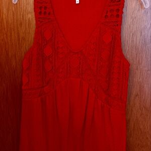 Womens Maroon Top Size M From Maurices